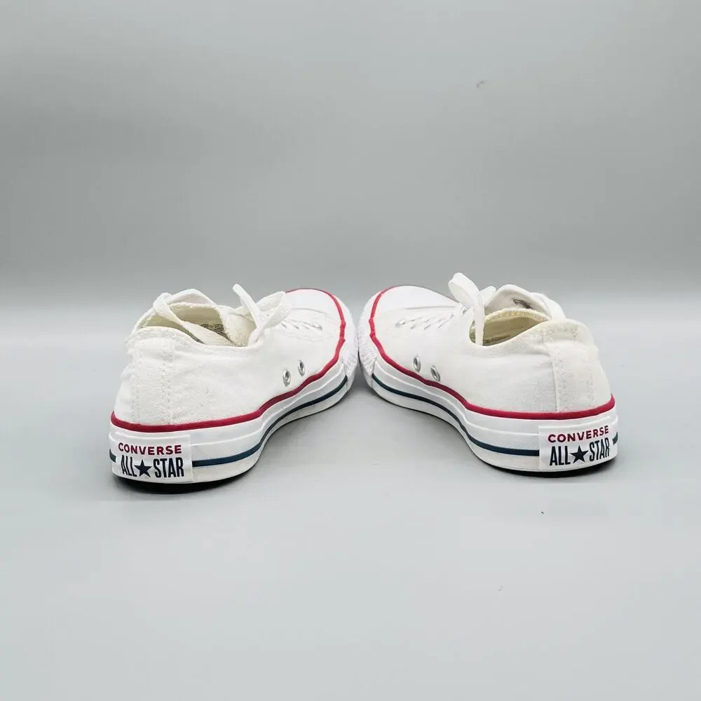 Converse Shoes Womens 7.5 White Canvas Chuck Taylor All Star Low Top Sneakers